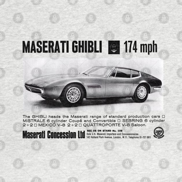 GHIBLI SUPERCAR - advert by Throwback Motors